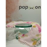 Papyonbaby0 Çiçek Desenli Mama Önlüğü - Çok Renkli - Organik & El Yapımı