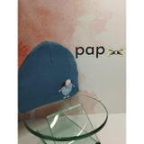Papyonbaby0 Desenli Bebek Bere - Mavi - Organik & El Yapımı