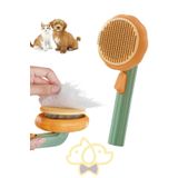 PapyonPet Bal Kabağı Tasarımlı Tuşlu Basmalı Tarak Bakım Fırçası – Kedi & Köpek Tüy Toplama Tarağı