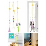 PapyonPet Elastik Kendinden Yapışkanlı Renkli Kedi Oyun Oltası Kedi Oyuncağı Yapışkanlı Olta Eğitim Oyuncağı