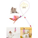 PapyonPet Tüylü Ve Çıngıraklı Kedi Oyun Oltası – 90 Cm Kedi Oyuncağı