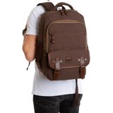 Paqpa qp Maderia Unisex Mokka Laptop Bölmeli Sırt Çantası