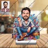 Para Babası 3d Ahşap Biblo,sevgiliye Hediye,doğum Günü Hediyesi