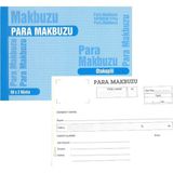Para Makbuzu Otokopili A5 14X19 2-50 Gürmat Para Makbuzu Makbuzu Kendinden Karbonlu 50 Sayfa 1 Adet - standart - Beyaz