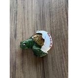 Para Temalı Dekoratif Cam Buzdolabı Magneti, El Yapımı, Yeşil ve Mavi Renkli, Vintage Tarzı