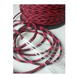Paracord 550 4mm 7 Çekirdek Outdoor Bileklik Çadır Kamp Ipi 10 Metre 0009-10 KIRMIZI SİYAH Tek Ebat