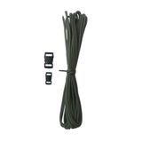 Paracord 7 Strand 4mm Paraşüt Ipi 6 Metre 2 Adet Klips Haki Tek Ebat