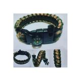Paracord Cobra Ateş Başlatıcı + Pusulalı Survival Outdoor Hayatta Kalma Bilekliği