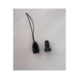 PARACORD KLİPS, Siyah Plastik Telefon Tutucu İpli Klips (10 ADET)
