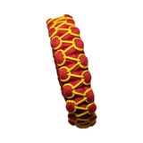 Paracord Mağazası Paracord Bileklik Kırmızı Sarı, Snake Model, Unisex, Dayanıklı El Örgüsü