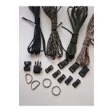 Paracord Outdoor Bileklik Ipi Ve Klips Seti Siyah-Askeri yeşil- Çöl kamuflaj-Askeri Kamuflaj Tek Ebat