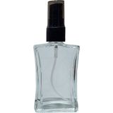 Paradise 10 Adet 50 ml Boş Kolonya ve Parfüm Şişesi Siyah Renk Sprey