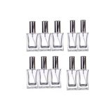 Paradise 10 Adet 50 Ml Cam Yeniden Doldurulabilir Sprey Kolonya Boş Parfüm Şişe Gümüş Renk Kapaklı, ca50gü10s