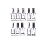 Paradise 10 Adet 50 Ml Cam Yeniden Doldurulabilir Sprey Kolonya Boş Parfüm Şişe Renk Kapaklı, Tek Ebat, ca50gü10s, Gümüş, Kadın