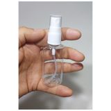 Paradise 10 Adet Boş Şişe Spreyli Kolonya Şişesi Doldurulabilir Cep Plastik Parfüm Şişesi 50 ml beyaz