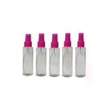 Paradise 100 Adet Sert Plastik 100Ml Boş Sprey Kolonya Dezenfektan,parfüm Genel Bakım Şişesi Pembe 8697431701428