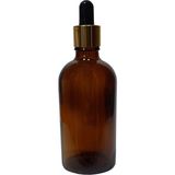 Paradise 100 ml 8 Adet Altın Renk Damlalık Boş Cam Şişe