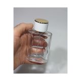 Paradise 2 Adet 100 Ml Cam Kolay Kapama Sprey Kolonya Boş Parfüm Şişe Beyaz Gold Model Kapaklı 8697431713235