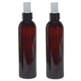 Paradise 2 adet 200 ml gümüş renk spreyli amber boş pet şişe