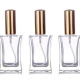 Paradise 3 Adet 50 Ml Cam Yeniden Doldurulabilir Sprey Kolonya Boş Parfüm Şişesi Altın Renk Kapaklı