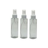 Paradise (3 Adet) pet Yeniden Doldurulabilir Sprey Kolonya Parfüm Şişesi 100 Ml - Boş Şişe