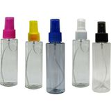 Paradise 5 Adet Sert Plastik 100 ml Boş Sprey Kolonya Dezenfektan Şişesi Renkli