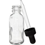 Paradise Beyaz Şeffaf Cam Şişe Cam Damlalık 30 ml