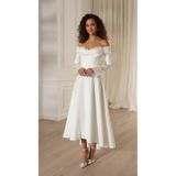 Paradise Collection Moda Evi Midi Gelinlik Saten 2026