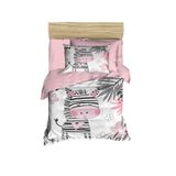 paradise RANFORCE % 100 Pamuk Bebek Yatak Zebra Temalı Kreş Bebek Yatak Seti, Yeni Yürümeye Başlayan Çocuklar Beşik Nevresim Takımı, Yorgan ile, 5 Parça