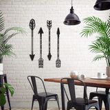 paradise RANFORCE Metal Duvar Sanatı, Metal Oklar Duvar Sanatı, Metal Duvar Dekoru, İç Dekorasyon, Yeni Ev Hediyesi