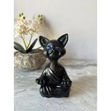 Paradise Work Yoga Yapan Kedi Biblo Meditasyon Kedi Heykeli Ev Dekorasyon - Renkli