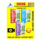 Paraf 2026 Lgs Mat-Türkçe-Fen 1.Kitap 3 Kitap Deneme Seti + Kalem + Kolay-Orta Seviye Sınav Seti