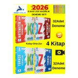 Paraf 2026 Lgs Matematik-Türkçe 1.-2.Kitap 4 Kitap Deneme Seti + Kalem + Kolay-Orta-Zor Set Özel