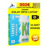 Paraf 2026 Lgs Türkçe 1.Kitap 16 Deneme Sınavı + Tablet Kalem + Kolay-Orta Seviye Güncel Deneme