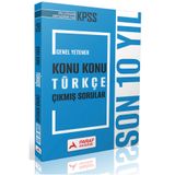 Paraf Akademi KPSS Ön Lisans Genel Yetenek Konu Konu Son 10 Yıl Türkçe Çıkmış Sorular