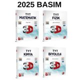 Paraf Yayınları 3D 2026 Tyt Matematik Fizik Kimya Biyoloji Dörtlü Soru Bankası Seti