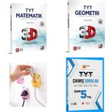 paraf yayınları 3D Tyt Matematik+Tyt Geometri+Sonuç Çıkmış Sorular Ve Fiş Tutucu Hediye