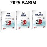 Paraf Yayınları 3D Yayınları 2026 Tyt Fizik Kimya Biyoloji Soru Bankaları Seti 3 Kitap