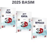 Paraf Yayınları 3D Yayınları Ayt Fen Bilimleri Soru Bankası Seti Fizik Kimya Biyoloji Soru Bankaları Set 2026