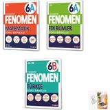 Paraf Yayınları 6. Sınıf Fenomen Matematik(A)-Fen(A) -Türkçe(B) Kitap Seti(Priz Tutucu Hediye)