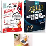 Paraf Yayınları 8.sınıf 2026 Kuzucu Türkçe Soru Bankası Elit Karma Lgs Türkçe Denemeleri Set(Priz Tutuculu)