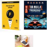 Paraf Yayınları 8. Sınıf Fen Bilimleri Uzman Soru Bankası + Paragraf Formula 1 Serisi Set 2025(PRİZ Tutuculu)