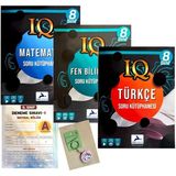 Paraf Yayınları 8. Sınıf IQ Matematik Soru Kütüphanesi - Fen Bilimleri Soru Kütüphanesi - Türkçe Soru Kütüphanesi 3'lü Set + Deneme - Açacaklı Anahtarlık