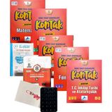 Paraf Yayınları 8.sınıf Kontak 32 Haftalık 5'li Deneme Set+Ankara Vegünay Yayınları Lgs Deneme+Çanta Süsü+Vantuz