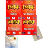 Paraf Yayınları 8. Sınıf Kontak Fen Bilimleri Denemeleri - Türkçe Denemeleri - Matematik Denemeleri - T.C. İnkılap Tarihi ve Atatürkçülük Denemeleri 4'lü Set + Deneme - Açacaklı Anahtarlık