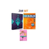 paraf yayınları 8.Sınıf Mor Matematik + Mozaik 8.Sınıf Fen Soru Bankası Set Sevimli Ayıcık Fiş Tutucu Hediye