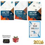 Paraf Yayınları Aktif 3lü Set tyt,ayt matematik,geometri çıkmış sorular ve kronometre hediye