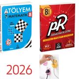 Paraf Yayınları ARI YAYINCILIK 8.SINIF ATÖLYEM MATEMATİK + PARAGRAFIN RİTMİ SORU BANKALARI SET FİŞ TUTUCU HEDİYE