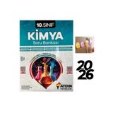 paraf yayınları Aydın Yayınları 10. Sınıf Kimya Soru Bankası FİŞ TUTUCU HEDİYE