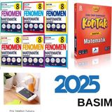 paraf yayınları Fenomen 8. Sınıf Fasikül Set Matematik +Kontak Matematik 36 Haftada Konu Takip Ve Sarmal Denemeler